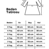 Bej  Yıldız Desenli Kız Çocuk Gabardin Elbise - Poppy
