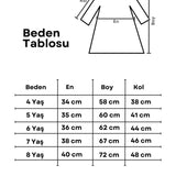 Kırmızı  Sivri Yakalı Uzun Kollu Kız Çocuk Tül Elbise - Kayla