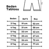 Lacivert Yıldız Desenli Kız Çocuk Gabardin Pantolon - Prunella