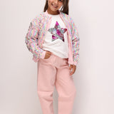 Pembe  Kız Çocuk Gabardin Pantolon - Prunella