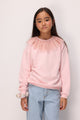Pembe  Tül Yaka Detaylı Kız Çocuk Sweatshirt - Zora