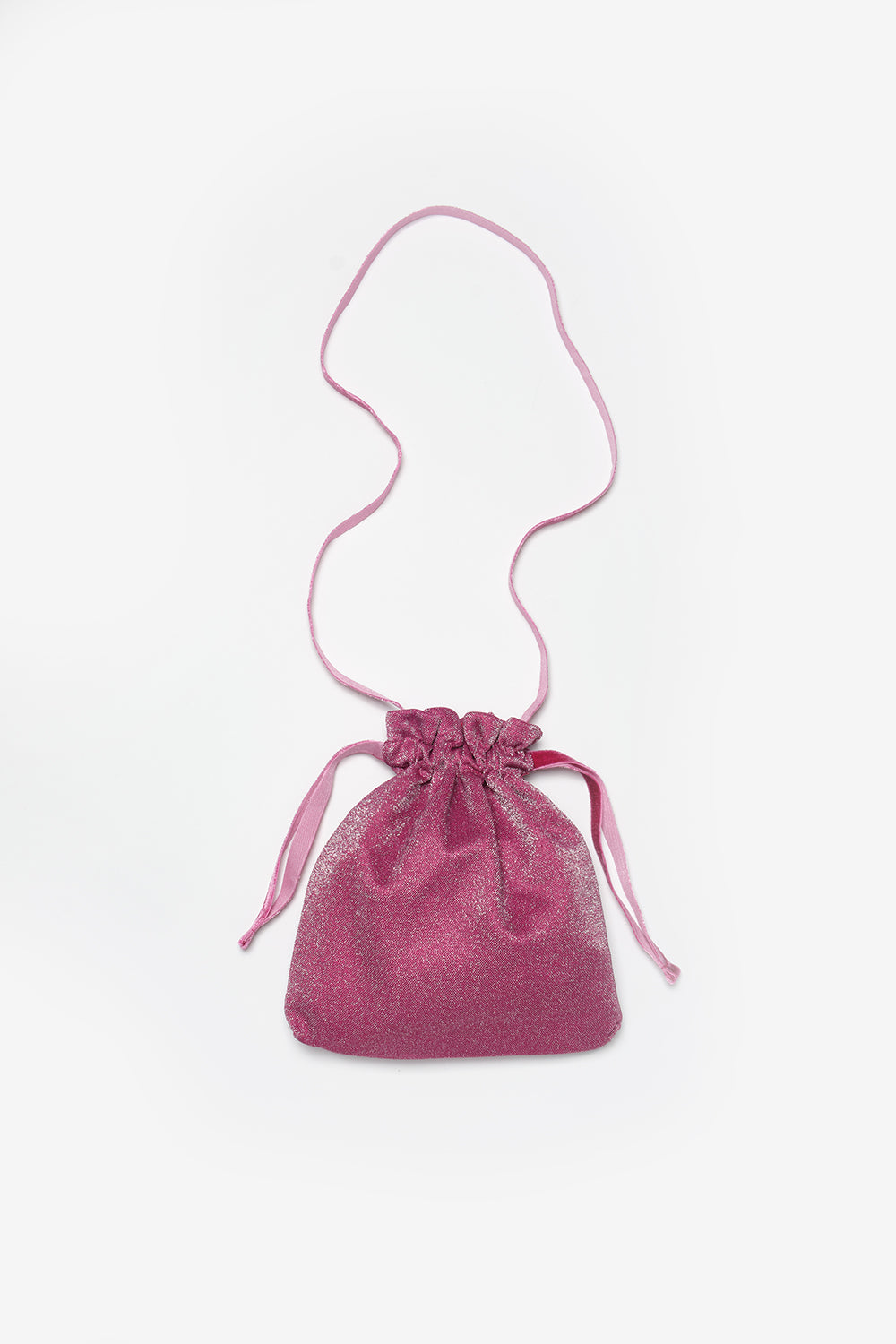 Fuşya Simli Kız Çocuk Çanta