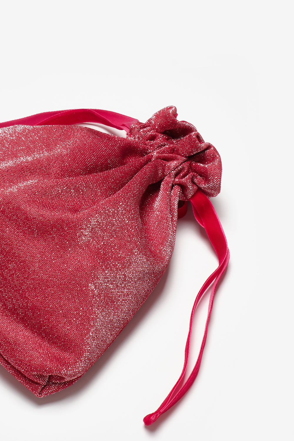 Kırmızı Simli Kız Çocuk Çanta