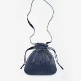 Lacivert Simli Kız Çocuk Çanta