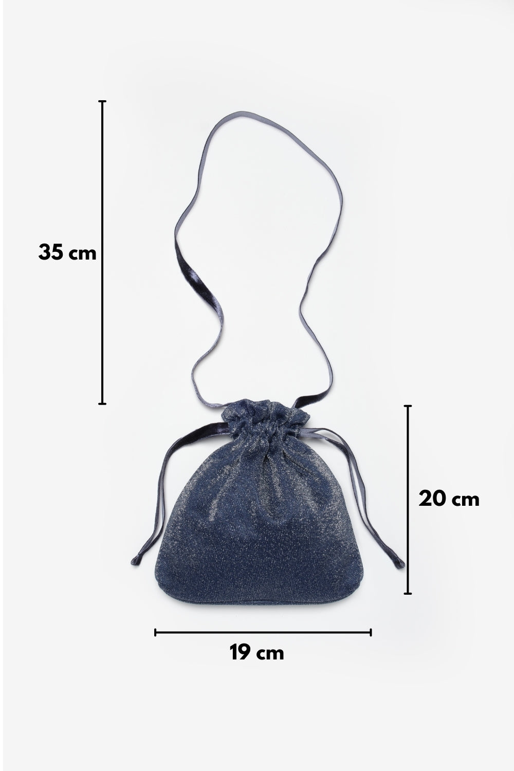 Lacivert Simli Kız Çocuk Çanta