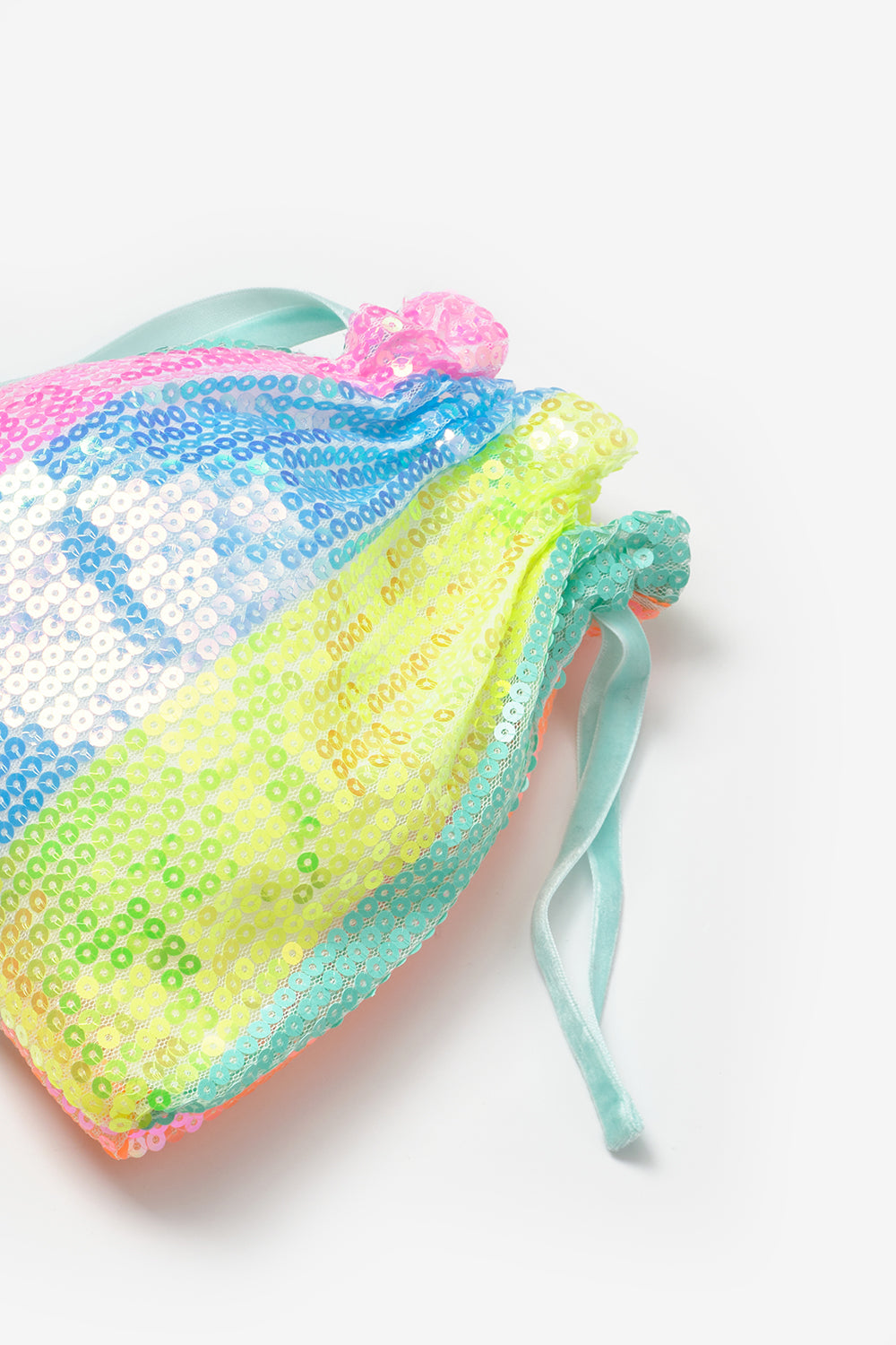 Çok Renkli Gökkuşağı Pullu Kız Çocuk Çanta