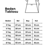 Turuncu Çizgili Kız Çocuk Poplin Elbise - Juno