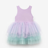 Lila  Tül Etekli Kız Çocuk Balerin Elbise - Carmen