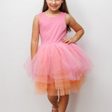 Pembe Tül Etekli Kız Çocuk Balerin Elbise - Carmen