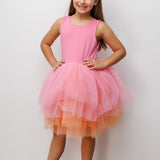 Pembe Tül Etekli Kız Çocuk Balerin Elbise - Carmen