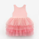 Pudra  Tül Etekli Kız Çocuk Balerin Elbise - Carmen