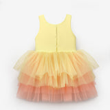 Sarı Tül Etekli Kız Çocuk Balerin Elbise - Carmen