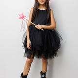 Siyah Tül Etekli Kız Çocuk Balerin Elbise - Carmen