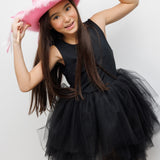 Siyah Tül Etekli Kız Çocuk Balerin Elbise - Carmen