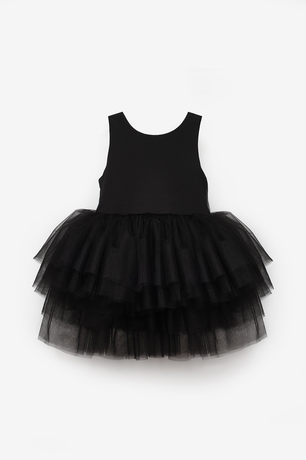 Siyah  Tül Etekli Kız Çocuk Balerin Elbise - Carmen