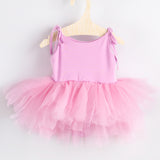 Pembe  Askılı Tül Etekli Kız Çocuk Elbise - Sophie