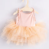 Somon  Askılı Tül Etekli Kız Çocuk Elbise - Sophie