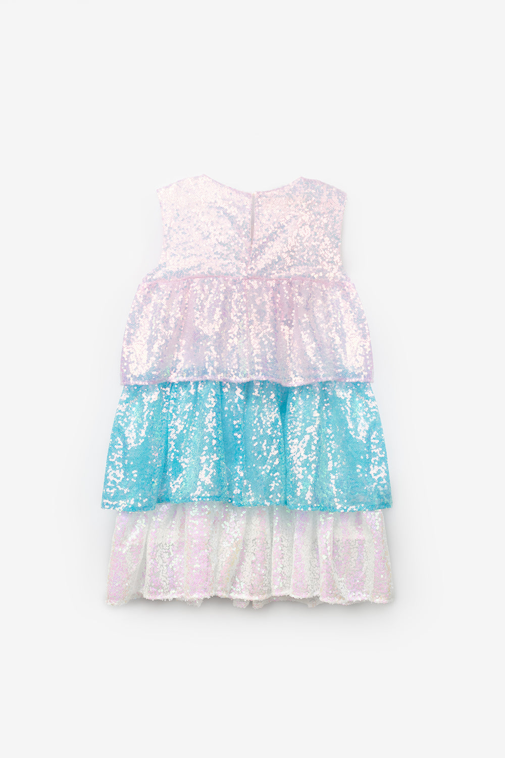 Lila Pullu Katlı Kız Çocuk Elbise - Lily