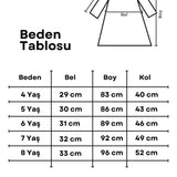 Beyaz  Simli Uzun Tül Etekli Kız Çocuk Elbise - Harriet