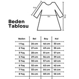 Ekru Kelebek Kanatlı Kız Bebek Elbise - Kate