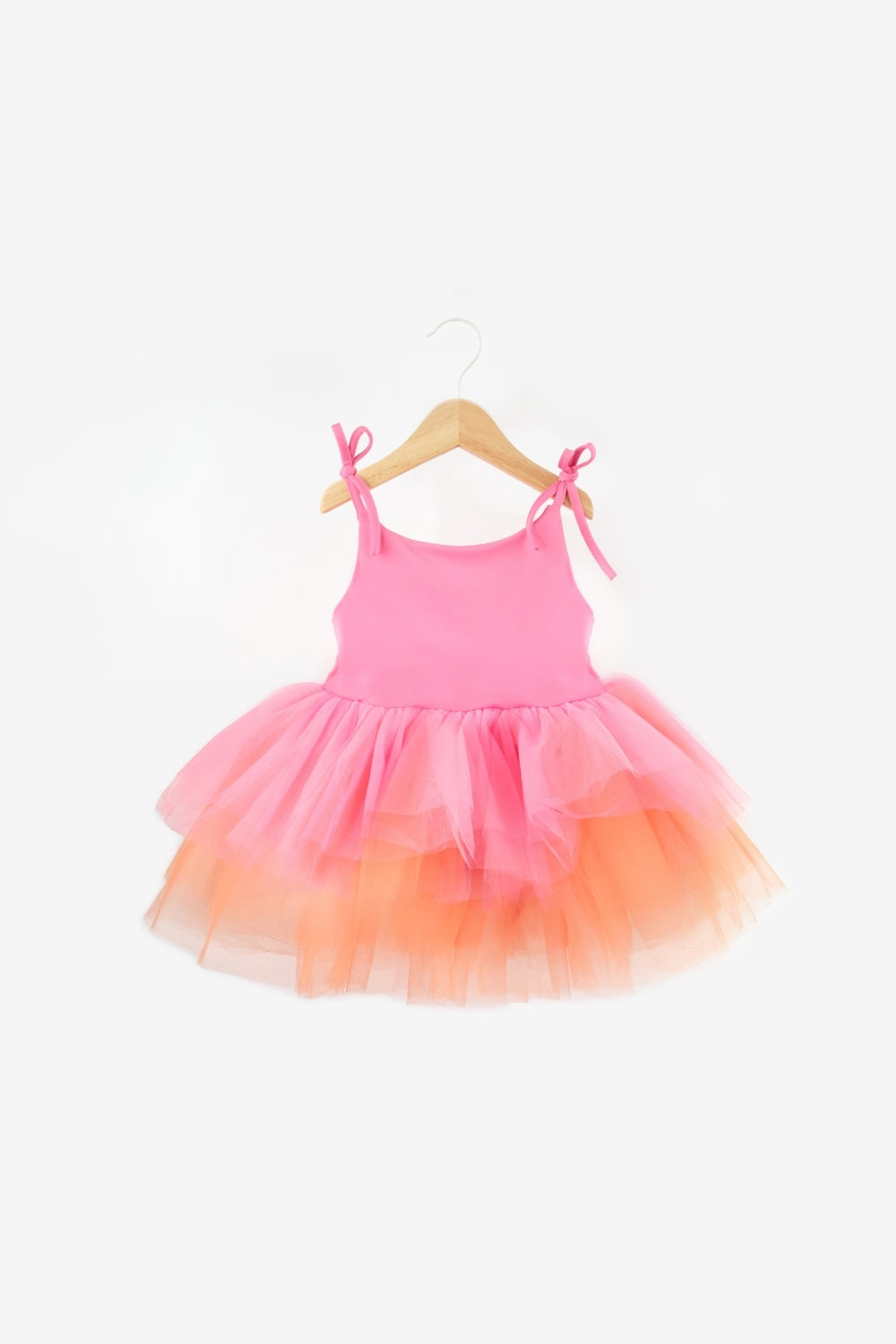 Pembe Tütü Etekli Askılı Kız Bebek Balerin Elbise - Jade