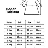 Ekru  Fırfırlı Etek Detaylı Uzun Kollu Kız Çocuk Elbise - Alora