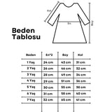Lila  Uzun Kollu Deniz Kızı Desenli Tütü Etekli Kız Çocuk Balerin Elbise - Cherina