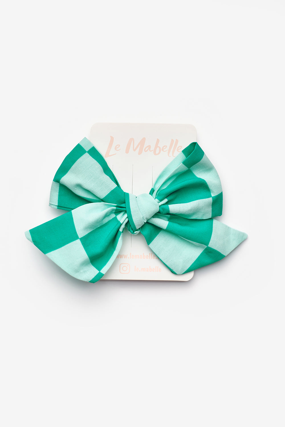 Mint  Dama Desenli Kız Çocuk Klips Toka