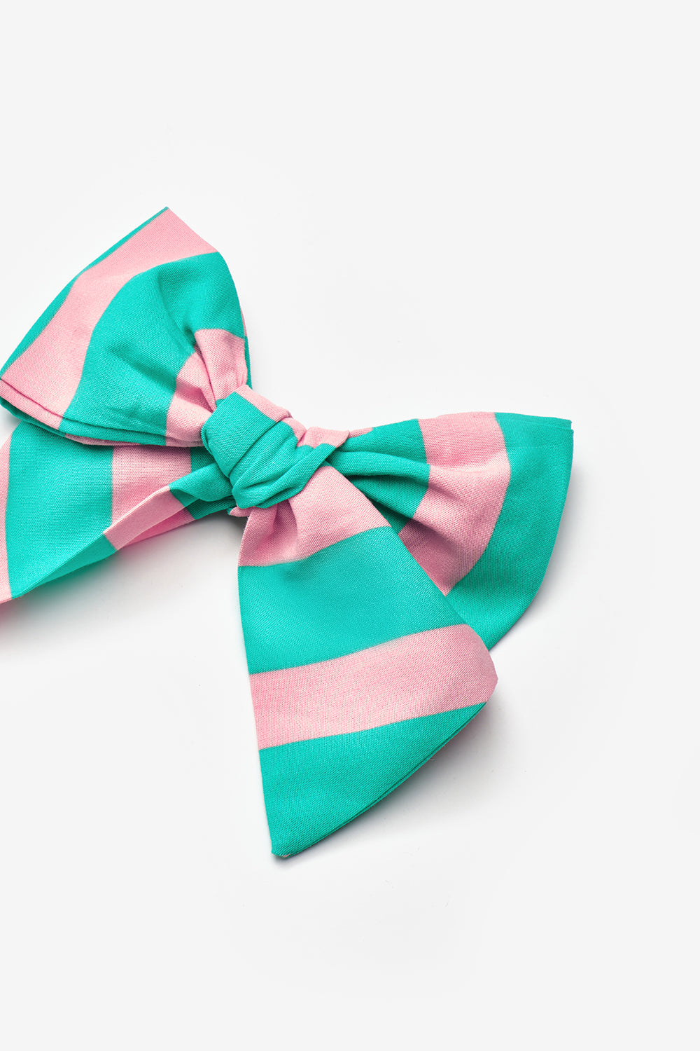 Mint  Çizgi Desenli Kız Çocuk Klips Toka