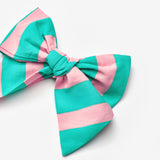 Mint  Çizgi Desenli Kız Çocuk Klips Toka