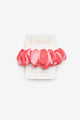 Red Striped Pattern Girl's Elastic Hair Tie