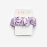 Lila  Çizgi Desenli Kız Çocuk Lastik Toka