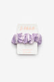 Lilac Striped Patterned Girl's Elastic Hair Tie