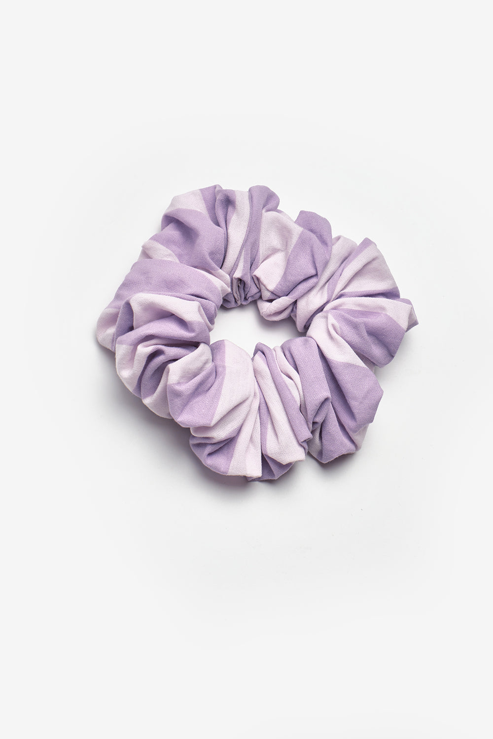 Lila  Çizgi Desenli Kız Çocuk Lastik Toka