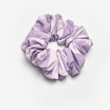 Lila  Çizgi Desenli Kız Çocuk Lastik Toka