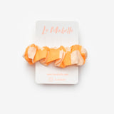 Turuncu Dama Desenli Kız Çocuk Lastik Toka