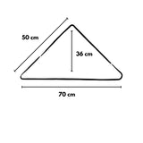 Kırmızı  Çizgi Desenli Kız Çocuk Üçgen Bandana Taç