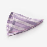 Lila  Çizgi Desenli Kız Çocuk Üçgen Bandana Taç