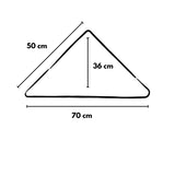 Mint Dama Desenli Kız Çocuk Üçgen Bandana Taç