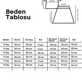 Mint Çizgili Kız Çocuk Crop Etek İkili Takım - Cora
