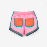 Pembe Mottolu Figürlü Çocuk Tişört Şort İkili Takım - Lole