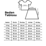 Lila Deniz Kızı Desenli Tül Detaylı Crop Etek Takım - Tammy