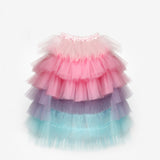 Çok Renkli Pul Payetli Kız Çocuk Etek Crop Takım