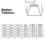 Çok Renkli Pul Payetli Kız Çocuk Etek Crop Takım