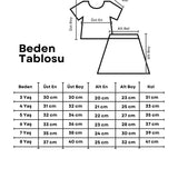 Kırmızı Fırfır Detaylı Kız Çocuk Gömlek Etek Takım - Desire