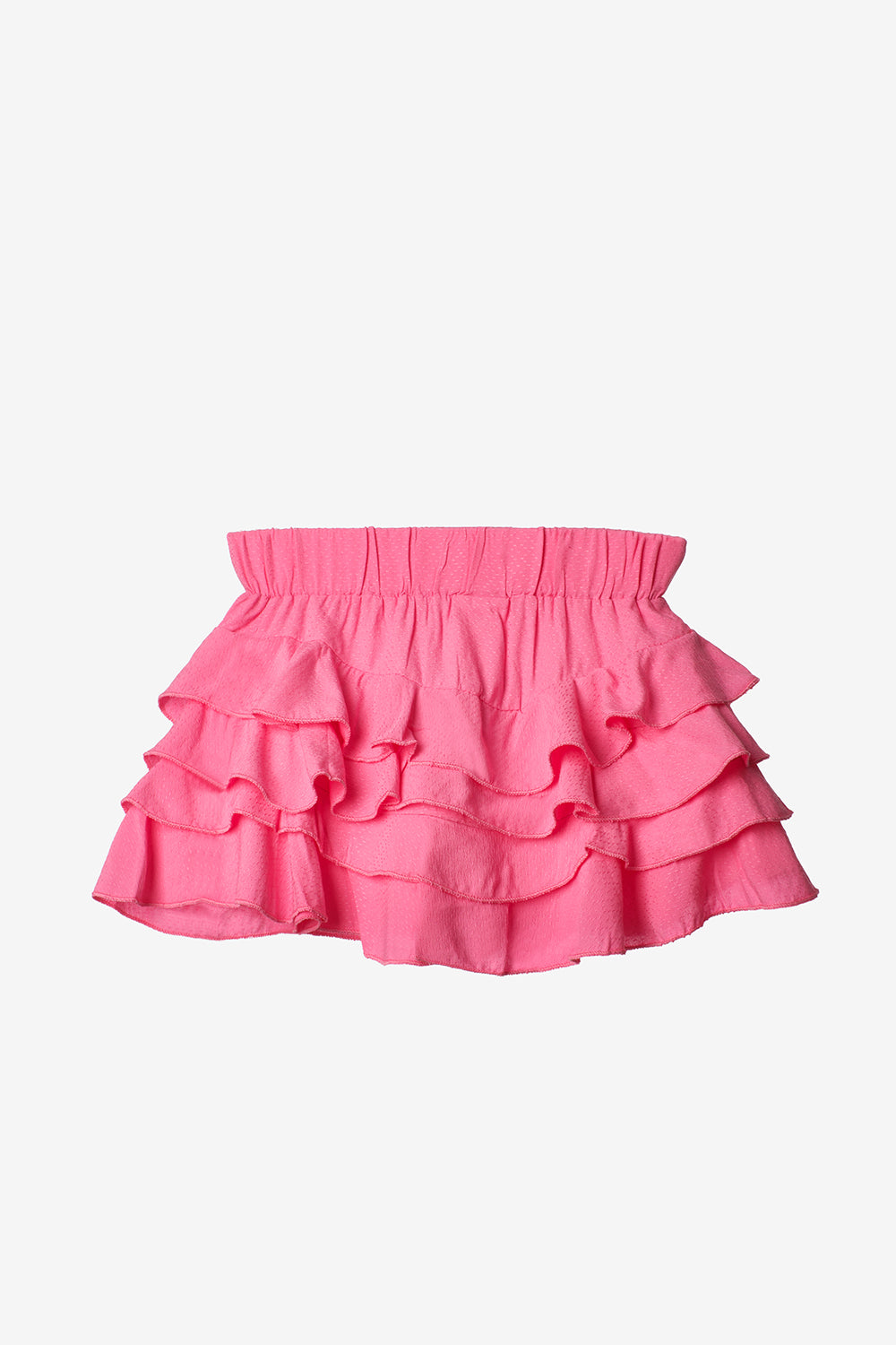 Pembe Fırfır Detaylı Kız Çocuk Gömlek Etek Takım - Desire