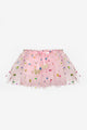 Pink Butterfly Bow Detail Girls' Tulle Skirt - Aster