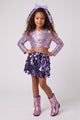 Lilac Large Sequin Detail Girls' Skirt - Altha