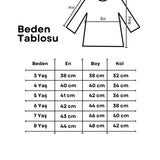Ekru  Pullu Yıldız Nakışlı Kız Çocuk Sweatshirt - Dina
