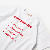 Beyaz  Dondurma Baskılı Çocuk Tişört